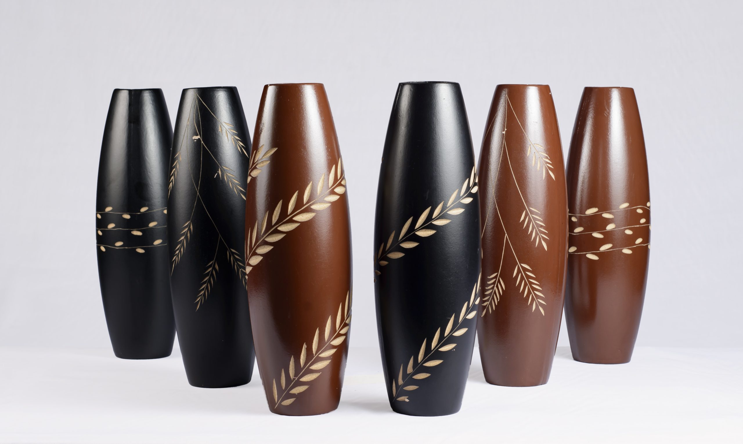 Wooden Flower Vase