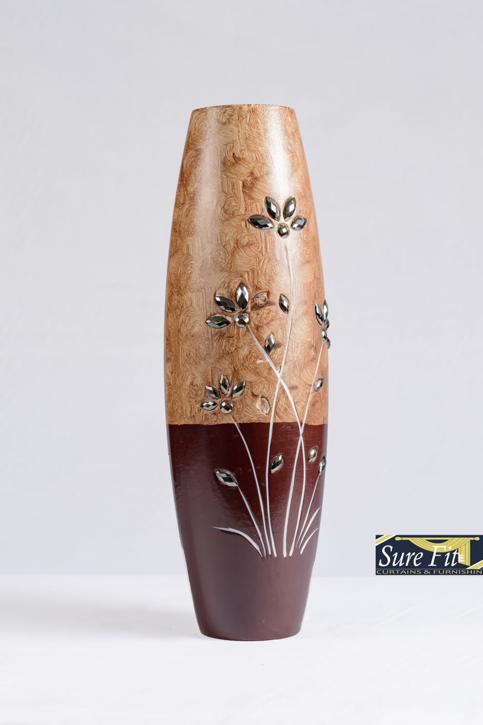 Large Wooden Vases